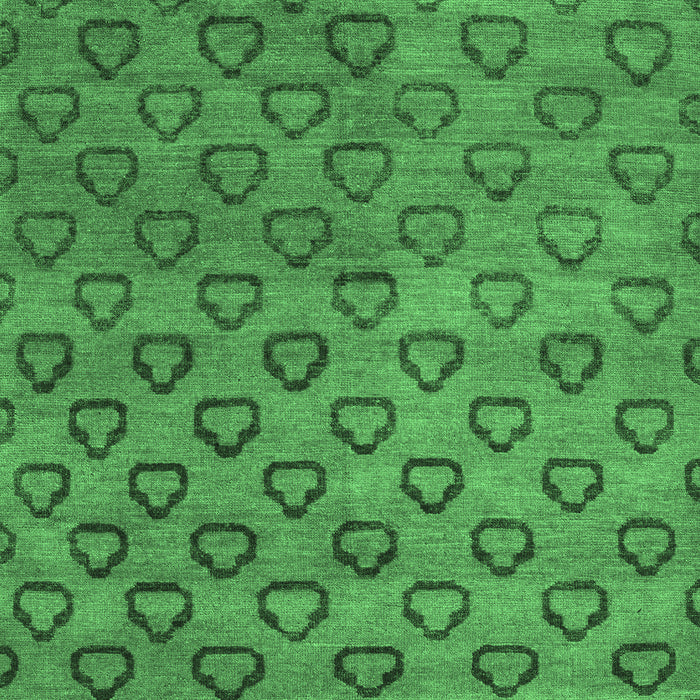 Machine Washable Abstract Emerald Green Modern Area Rugs, wshabs4731emgrn