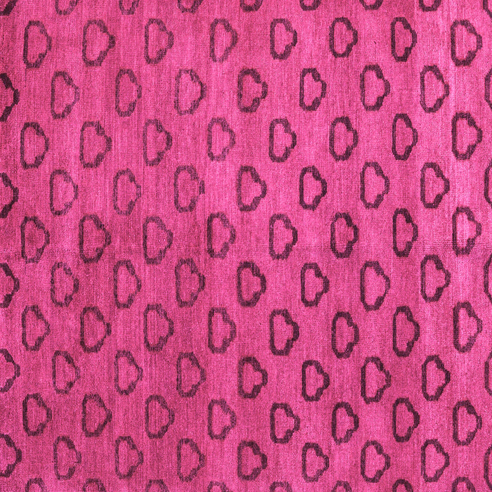 Square Machine Washable Abstract Pink Modern Rug, wshabs4731pnk