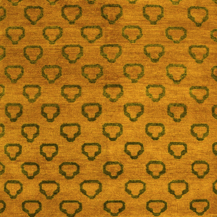 Machine Washable Abstract Yellow Modern Rug, wshabs4731yw