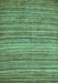 Machine Washable Abstract Turquoise Modern Area Rugs, wshabs4732turq