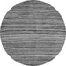 Round Machine Washable Abstract Gray Modern Rug, wshabs4732gry