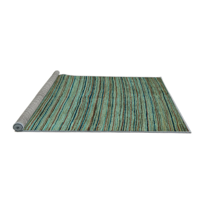 Sideview of Machine Washable Abstract Light Blue Modern Rug, wshabs4732lblu