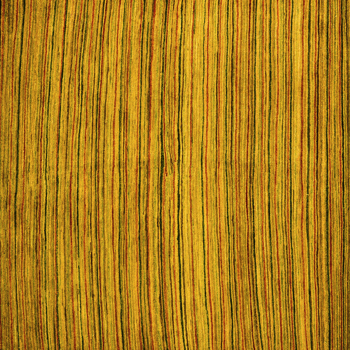 Square Abstract Yellow Modern Rug, abs4732yw