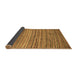 Sideview of Abstract Brown Modern Rug, abs4732brn