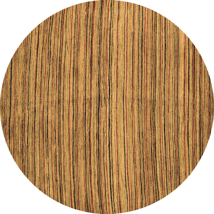 Round Abstract Brown Modern Rug, abs4732brn