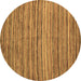 Round Abstract Brown Modern Rug, abs4732brn