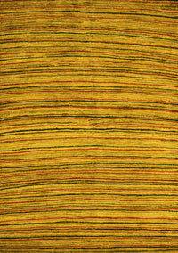 Abstract Yellow Modern Rug, abs4732yw