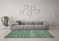 Machine Washable Abstract Light Blue Modern Rug, wshabs4732lblu