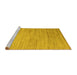 Sideview of Machine Washable Abstract Yellow Modern Rug, wshabs4733yw