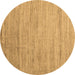 Round Abstract Brown Modern Rug, abs4733brn