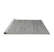 Sideview of Machine Washable Abstract Gray Modern Rug, wshabs4733gry