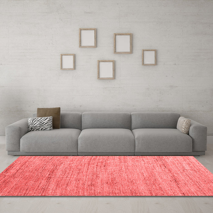 Modern Red Washable Rugs