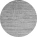 Round Machine Washable Abstract Gray Modern Rug, wshabs4733gry