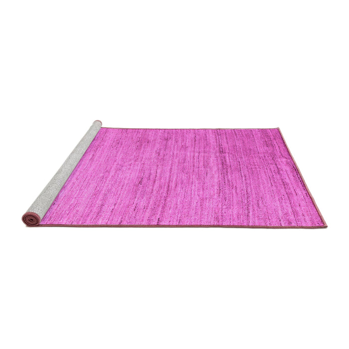 Sideview of Machine Washable Abstract Pink Modern Rug, wshabs4733pnk