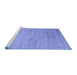 Sideview of Machine Washable Abstract Blue Modern Rug, wshabs4733blu