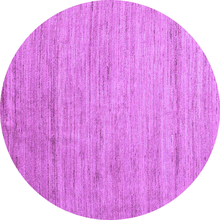Round Abstract Purple Modern Rug, abs4733pur
