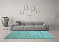 Machine Washable Abstract Light Blue Modern Rug, wshabs4733lblu