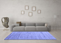 Machine Washable Abstract Blue Modern Rug, wshabs4733blu