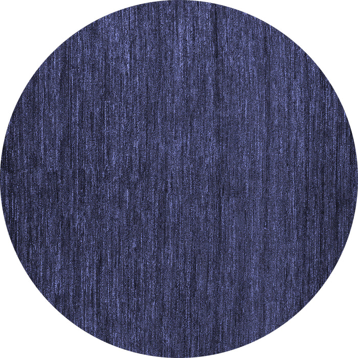 Round Machine Washable Abstract Blue Modern Rug, wshabs4734blu