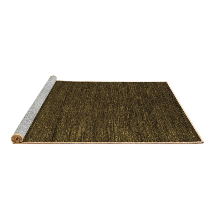 Sideview of Machine Washable Abstract Brown Modern Rug, wshabs4734brn