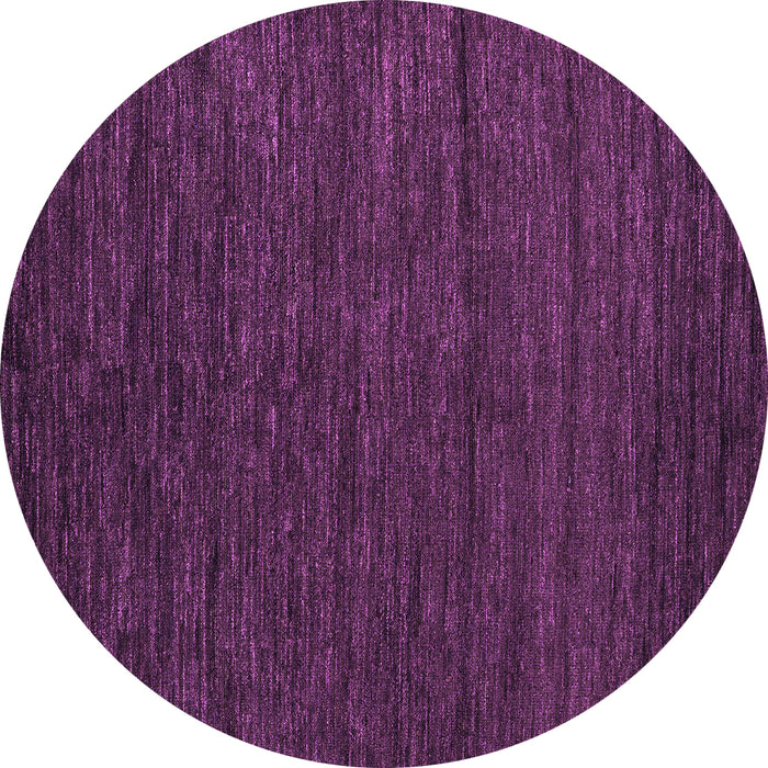 Round Machine Washable Abstract Purple Modern Area Rugs, wshabs4734pur