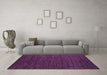 Machine Washable Abstract Purple Modern Area Rugs in a Living Room, wshabs4734pur