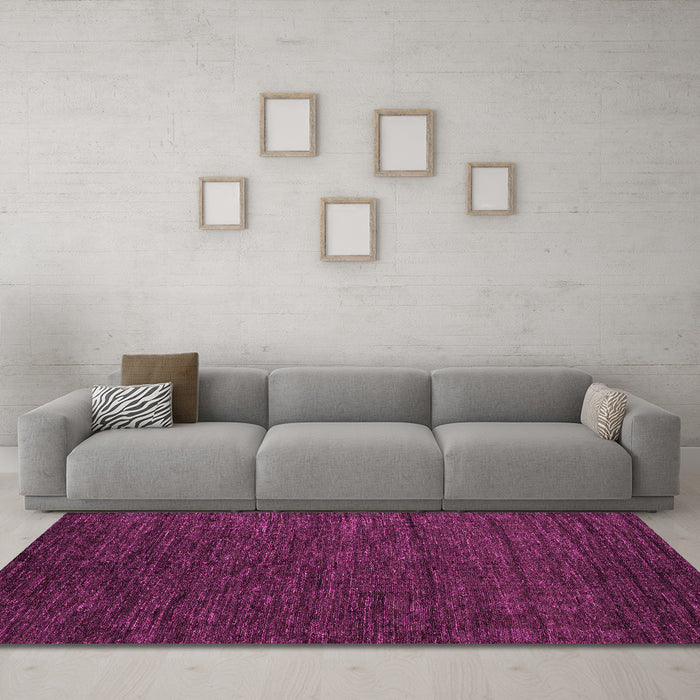 Machine Washable Abstract Pink Modern Rug in a Living Room, wshabs4734pnk