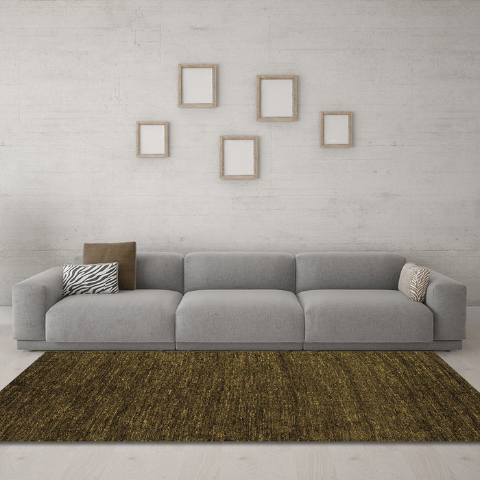Machine Washable Abstract Brown Modern Rug in a Living Room,, wshabs4734brn