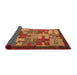 Sideview of Abstract Orange Modern Rug, abs4735