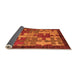 Sideview of Abstract Orange Modern Rug, abs4735org