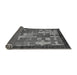 Sideview of Abstract Gray Modern Rug, abs4735gry