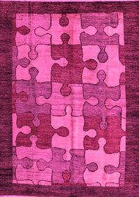 Abstract Pink Modern Rug, abs4735pnk