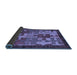 Sideview of Abstract Blue Modern Rug, abs4735blu