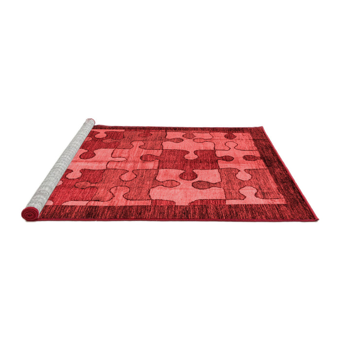 Modern Red Washable Rugs