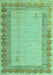 Machine Washable Abstract Turquoise Modern Area Rugs, wshabs4736turq