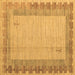 Square Abstract Brown Modern Rug, abs4736brn