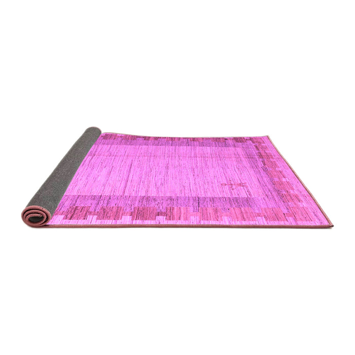 Sideview of Abstract Purple Modern Rug, abs4736pur