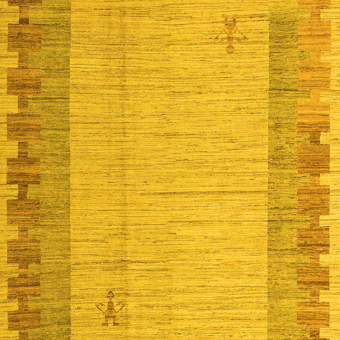 Abstract Yellow Modern Rug, abs4736yw