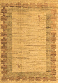 Abstract Brown Modern Rug, abs4736brn