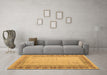 Machine Washable Abstract Brown Modern Rug in a Living Room,, wshabs4736brn