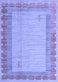 Abstract Blue Modern Rug, abs4736blu