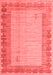 Abstract Red Modern Area Rugs