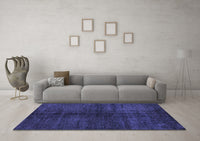 Machine Washable Abstract Blue Modern Rug, wshabs4737blu