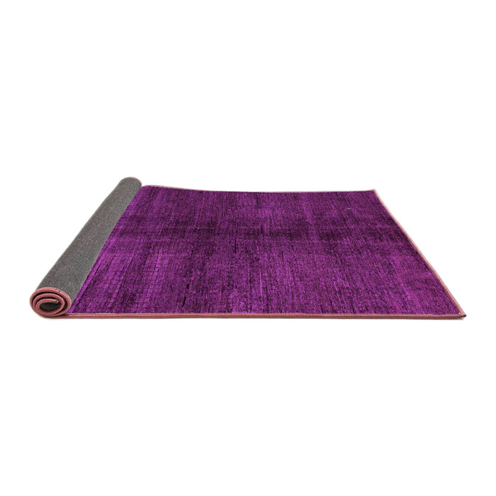 Sideview of Abstract Purple Modern Rug, abs4737pur
