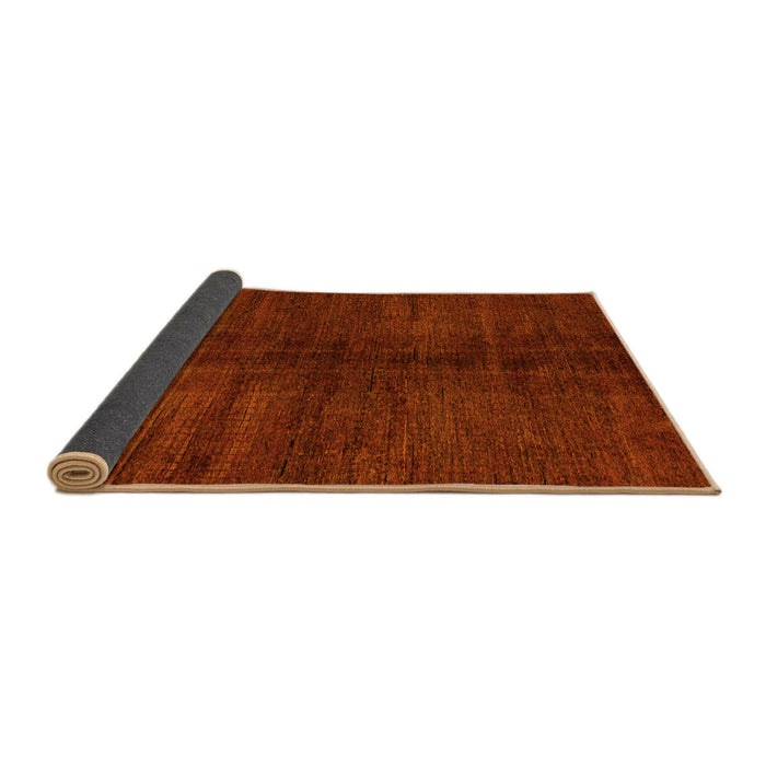 Sideview of Abstract Yellow Modern Rug, abs4737yw