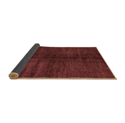 Sideview of Abstract Brown Modern Rug, abs4737brn
