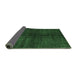 Sideview of Abstract Emerald Green Modern Rug, abs4737emgrn