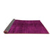 Sideview of Abstract Pink Modern Rug, abs4737pnk