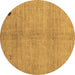 Round Abstract Brown Modern Rug, abs4738brn