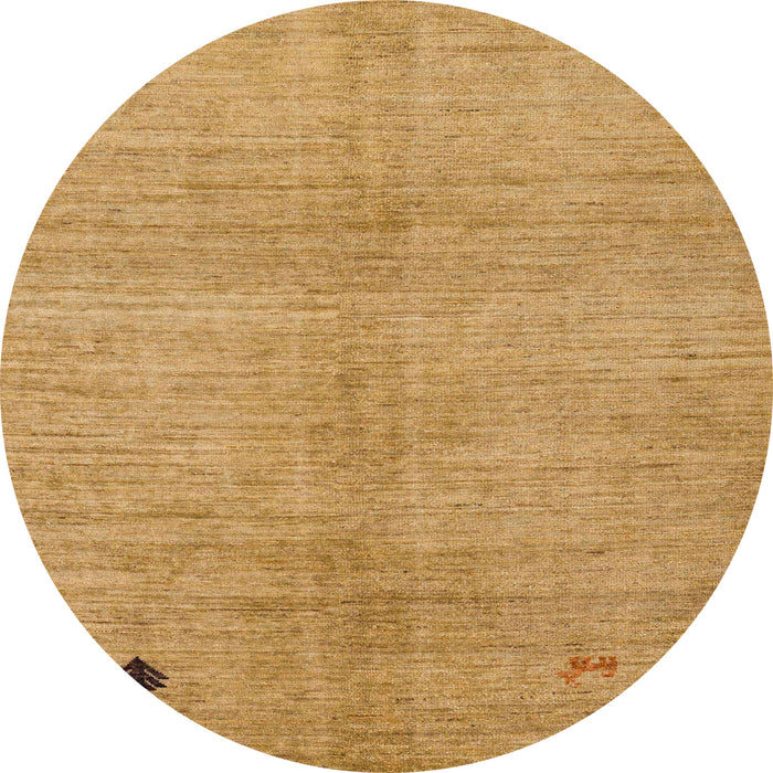 Round Abstract Sedona Brown Modern Rug, abs4738